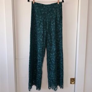 NWT Elegant Teal Lace Women's Pants